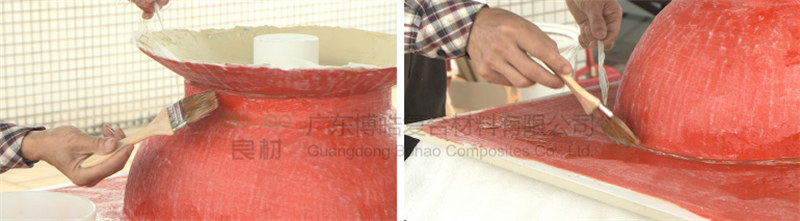 玻璃鋼模具增強層制作:單絲法