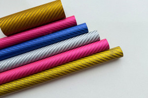 超輕碳纖維管 彩色碳管多規(guī)格可定制 彩色電鍍/金屬絲芳綸混紡碳纖維復(fù)合材料管