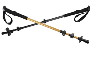 C3K碳纖維登山杖 超輕186g 兩節(jié)伸縮 戶外徒步手杖 便攜減震爬山杖防滑